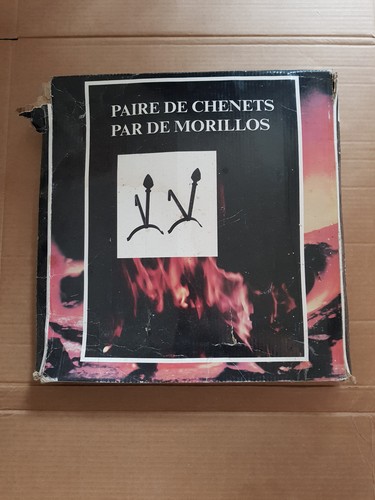 Chenets fonte pour - 2,