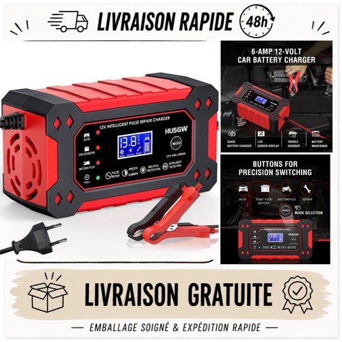 Chargeur batterie 12v - chargeur,