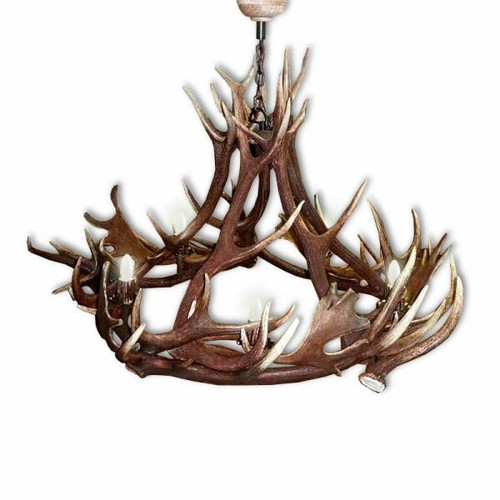 Lustre avec vrai - , bois