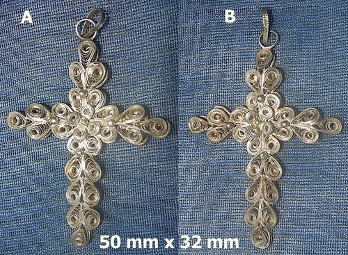 Ancienne croix pendentif - ancienne, en
