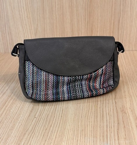 Sac bandoulière cuir gris - bandoulière,