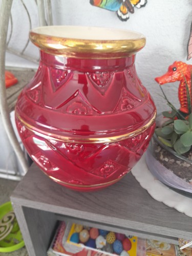 Vase verceram rouge art - verceram, déco