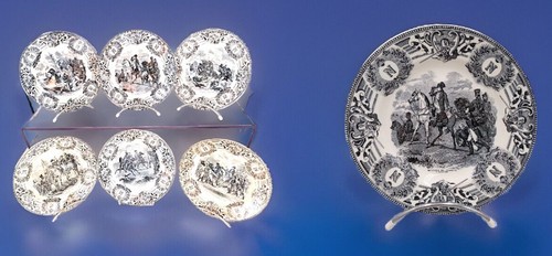 Assiettes parlantes faience - 6,