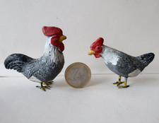 Figurine Ancienne Coq et Poule