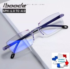Lunettes de vue homme Myopie -0.50 au -6.00 Presbytie +0.5 à +6.00 lumière bleue