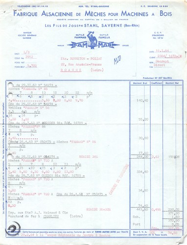 1964 fabrique alsacienne - 1964, de