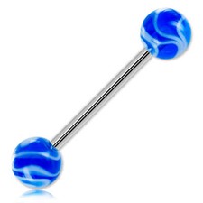 Barbell de langue acier boules