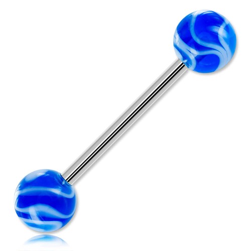 Barbell langue acier boules - barbell,