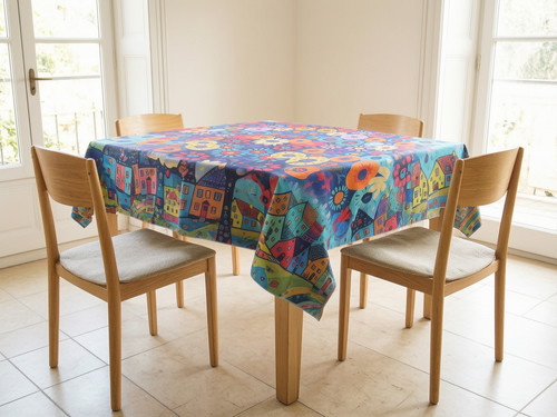 Nappe carré anti tache - , en