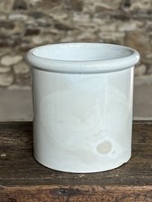 Antique French Stoneware Confiture Pot Creil et Montereau