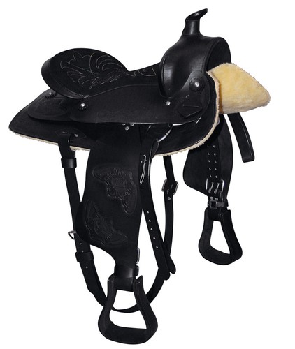 Selle western cuir bon - selle, en