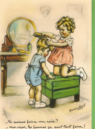 Germaine bouret carte postale - germaine,