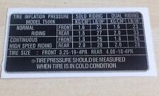 SUZUKI T500 K "TIRE INFO"