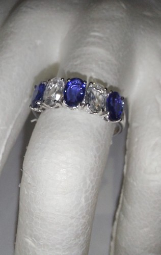 Bague saphir diamants - bague,
