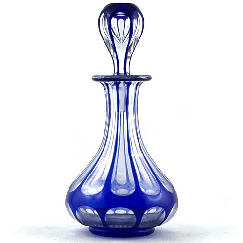 Flacon ancien overlay bleu - ancien, "overlay