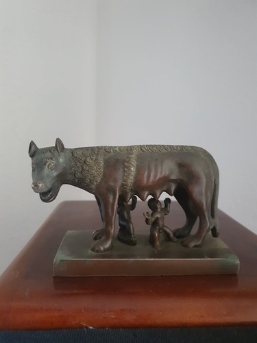 Ancien bronze louve rome - ancien,