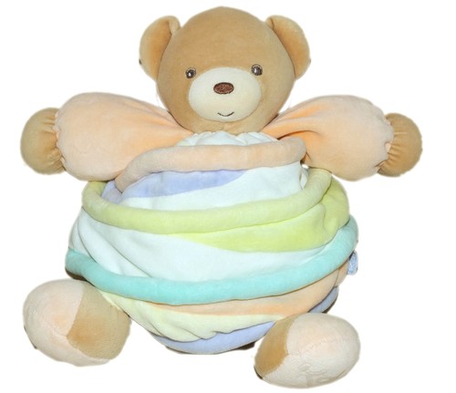 Kaloo doudou ours boule rose - -,