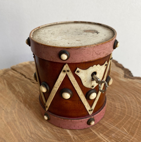 Ancienne tirelire tambour - ancienne,