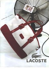 PRESS ADVERSITING 2009 LACOSTE Leather Goods Collection Bag