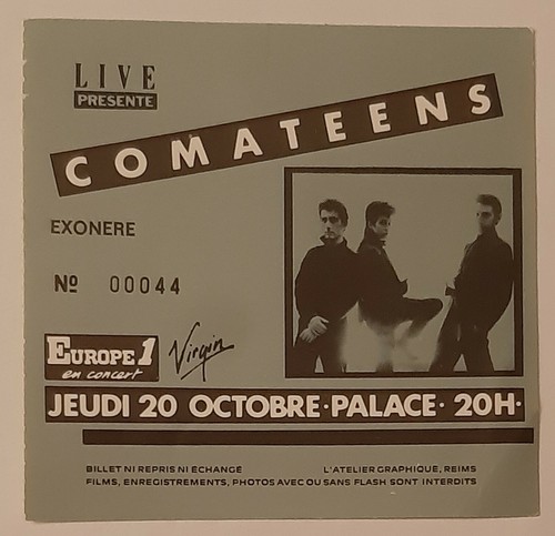 Ticket billet place concert - billet,