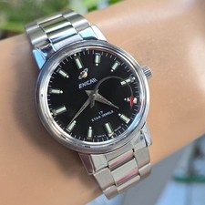 Vintage ENICAR men's manual wind watch Rocket second hand 1970s