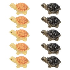  10 Pcs Ornements D'aquarium De Tortues Figure D'animaux Océanique