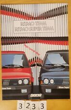 FIAT RITMO TEAM/ SUPER TEAM Série Spéciale Prospectus Italien 8 pages 7/1986