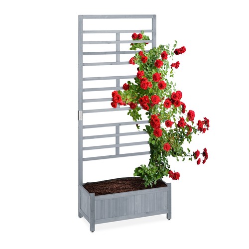 Jardiniere bois bac fleurs - bois, à