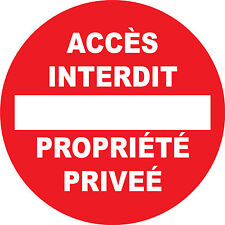 Panneau signalétique rond