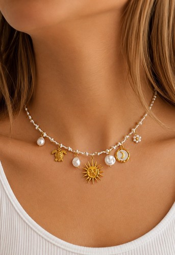 Collier pendentif acier - collier,