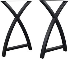 Coppia De Pieds De Table En Métal Pour: Bureau, Meubles, Support, TV Et Banc