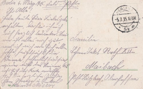 Feldpost 1915 berlin - 1915,
