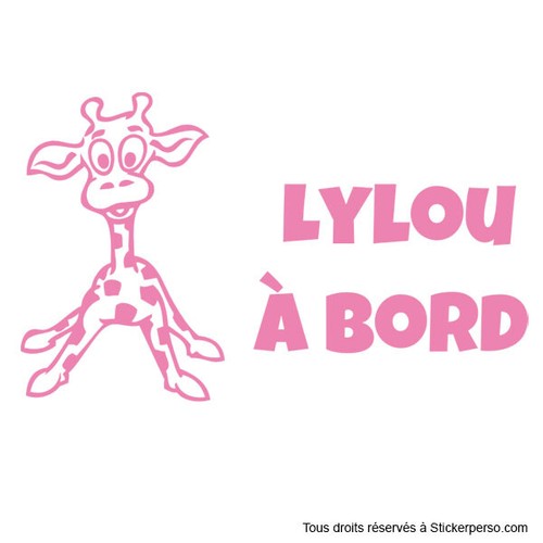 Sticker bébé à - 1,