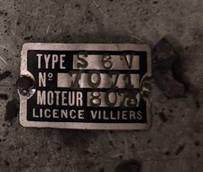 # plaque de cadre moto de