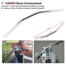 1Pcs Motorcycle 1'' Drag Bar Handlebars For Honda Harley Suzuki Chopper Bobber