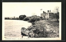 Old postcard Marsangy, La Maison du Pêcheur 