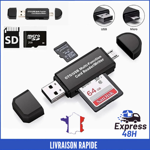 Lecteur carte micro - lecteur, usb