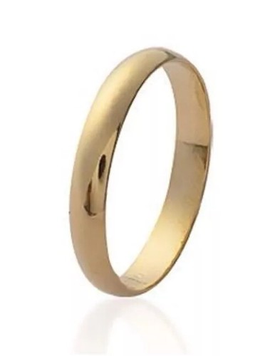 Bague alliance lisse plaqué - lisse,