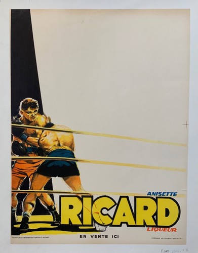 Affiche poster ricard boxe - ,