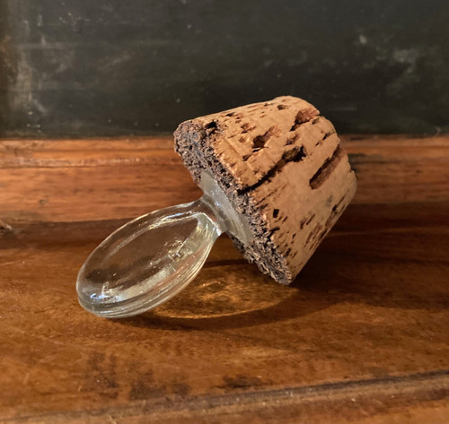 Ancien bouchon verre en - en, et