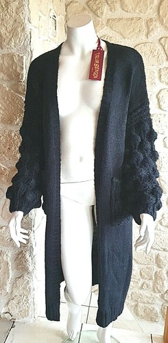 Veste longue noire - neuf, talia