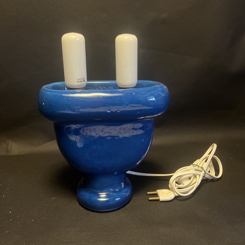 Lampe vintage bleue design - lampe,