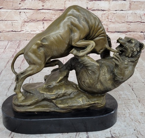 Sculpture bronze taureau - sculpture,