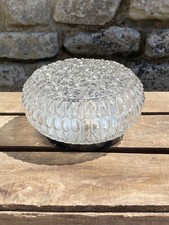 Ancien Plafonnier En Verre Art