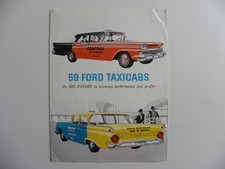 Brochure USA FORD TAXICABS 1959 en anglais