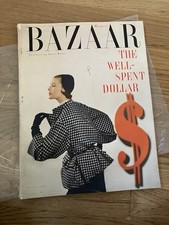 Harper’s Bazaar magazine February 1950 Fashion Vintage Ads
