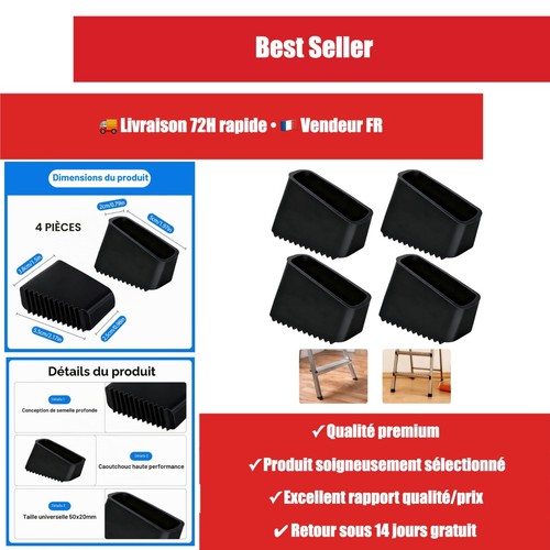 Embouts caoutchouc pieds - 4,