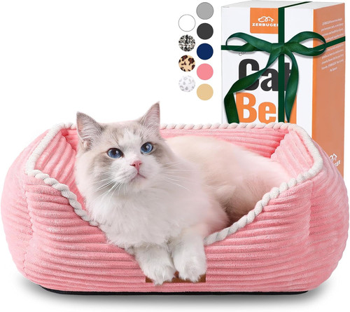 Cama rectangular gato perro