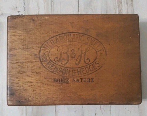 Benson hedges wood - cigar, box