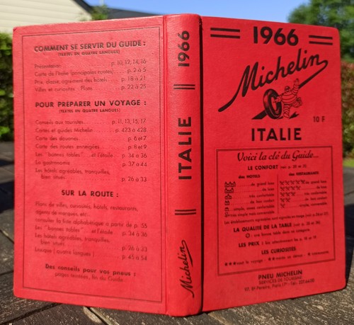 Guide michelin italie 1966 - italie,